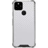 White Carbon Fiber Specialty Texture Material Google Pixel 5 Clear Case